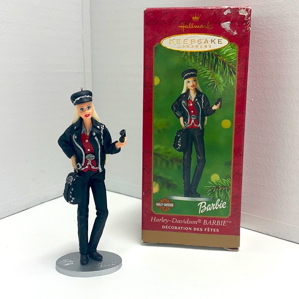 2000 BARBIE Doll HALLMARK KEEPSAKE "Harley Davidson Barbie" Ornament NWT